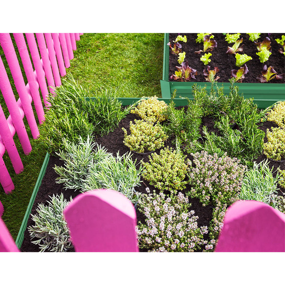 Greenfingers Garden Bed 2PCS 210X90X30cm Galvanised Steel Raised Planter Green