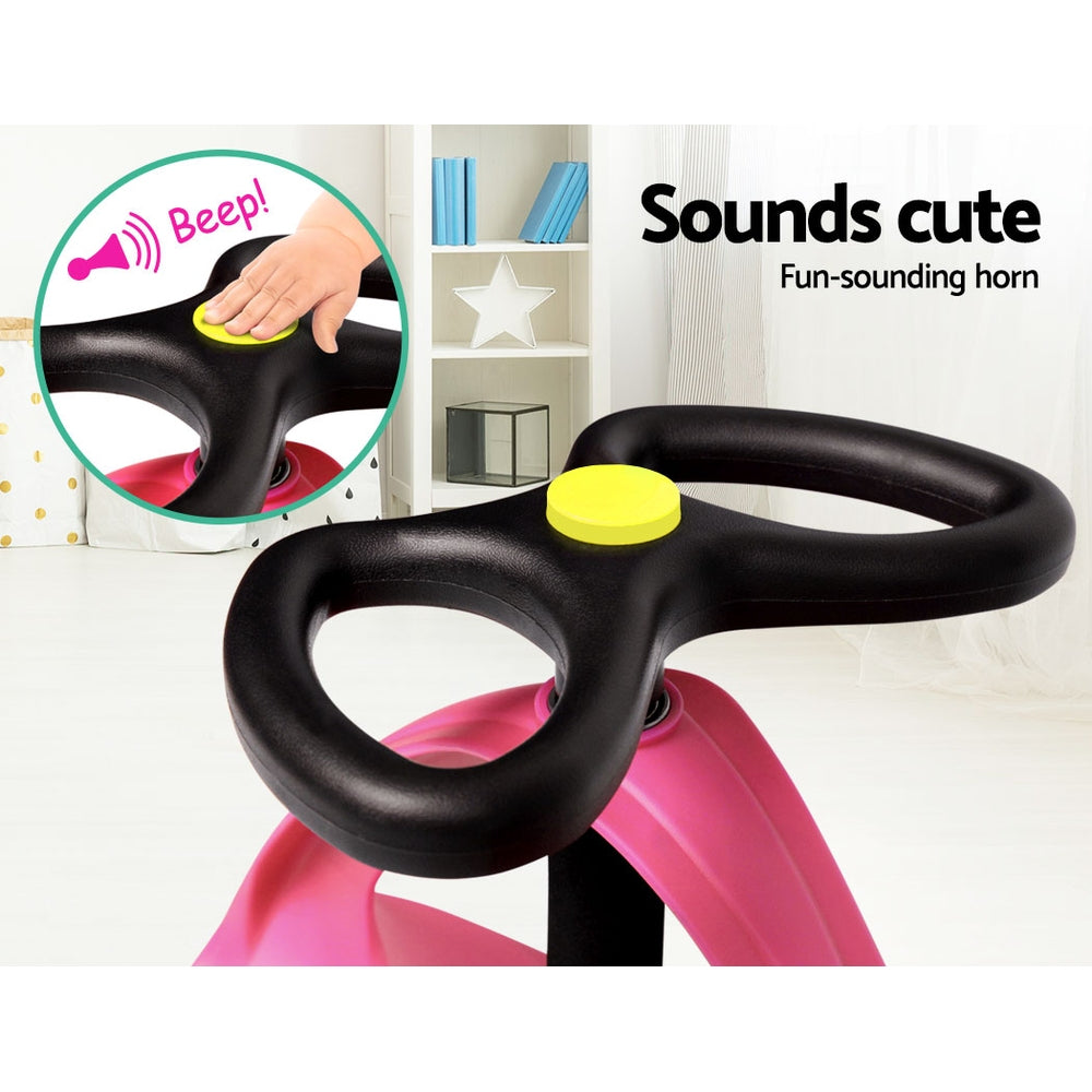 Rigo Kids Ride On Swing Car - Pink