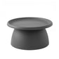 ArtissIn Coffee Table Mushroom Nordic Round Large Side Table 70CM Grey