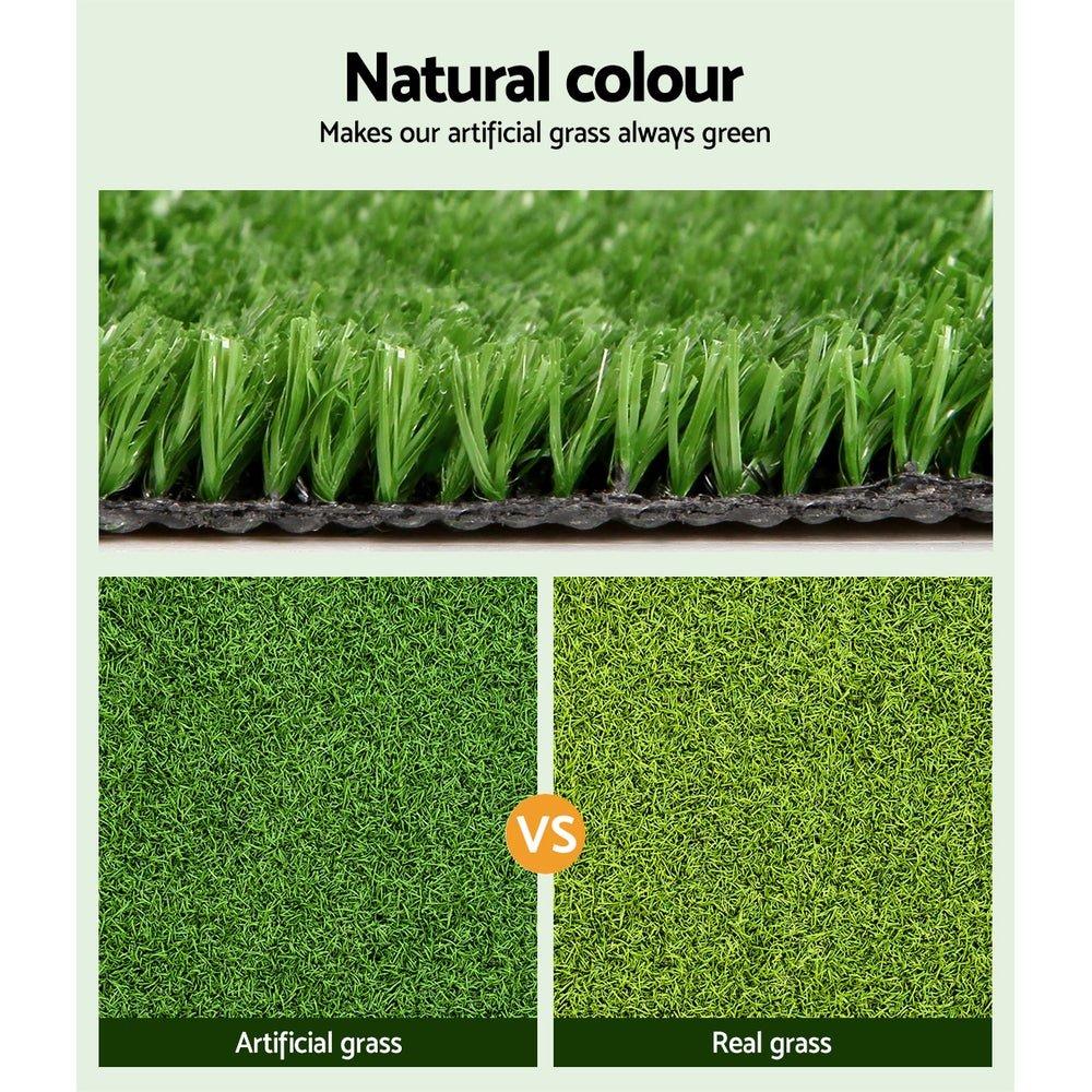 Primeturf Artificial Grass 17mm 1mx20m 20sqm Synthetic Fake Turf Plants Plastic Lawn Olive