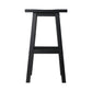 Artiss Set of 2 Beech Wood Bar Stools - Black