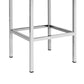 Artiss Set of 2 PU Leather Backless Bar Stools - White and Chrome