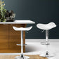 Artiss Set of 2 Gas Lift Bar Stools PU Leather - White and Chrome