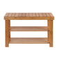 Artiss Bamboo Shoe Rack Wooden Seat Bench Organiser Shelf Stool