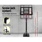 Everfit 3.05M Basketball Hoop Stand System Ring Portable Net Height Adjustable Black