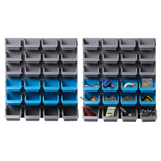 Giantz 48 Bin Wall Mounted Rack Storage Organiser