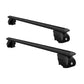 Universal Car Roof Rack Aluminium Cross Bars Adjustable 126cm Black Upgraded