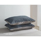 Cosy Club Sheet Set Cotton Sheets King Blue Dark Grey