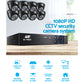 UL-tech CCTV Camera Home Security System 8CH DVR 1080P IP 8 Dome Cameras Long Range