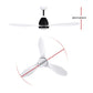 Devanti Ceiling Fan Light Remote Control Ceiling Fans White 48'' 3 Blades