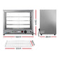 Devanti Commercial Food Warmer Electric Pie Hot Display Showcase Cabinet 4 Tier