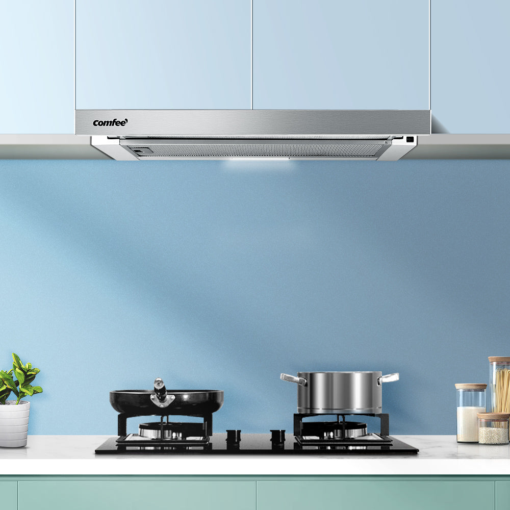 Comfee Rangehood 600mm Range Hood Slide Out 60cm Stainless Steel Kitchen Canopy