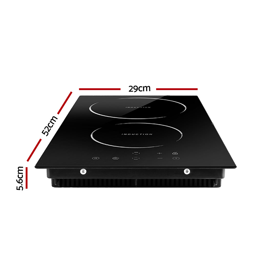 Devanti Induction Cooktop 30cm Ceramic Glass