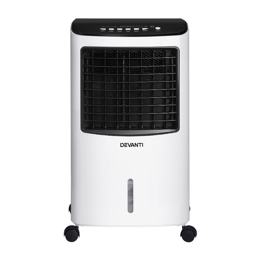 Devanti Evaporative Air Cooler Conditioner Portable 8L Cooling Fan Humidifier