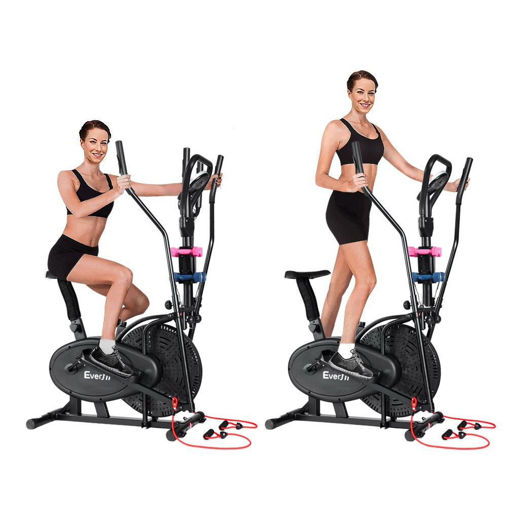 Everfit 6in1 Elliptical Cross Trainer Exercise Bike Bicycle Home Gym Fitness Machine Running Walking