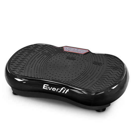 Everfit Vibration Machine Plate Platform Body Shaper Home Gym Fitness Black