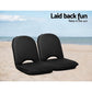 Artiss Foldable Beach Sun Picnic Seat - Black