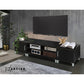 Artiss Entertainment Unit with Cabinets - Black