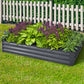 Greenfingers Garden Bed 2PCS 210X90X30cm  Galvanised Steel Raised Planter