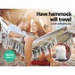 Gardeon Hanging Tassel Hammock Swing Bed Cream