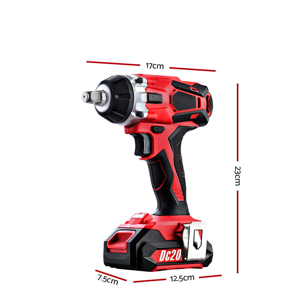 GIANTZ Cordless Impact Wrench 20V Lithium-Ion Battery Rattle Gun Sockets