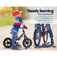 Rigo Kids Balance Bike Ride On Toys Push Bicycle Wheels Toddler Baby 12" Bikes Black