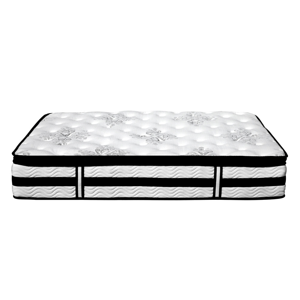 Giselle Bedding Algarve Euro Top Pocket Spring Mattress 34cm Thick King Single