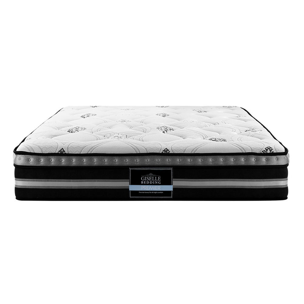 Giselle Bedding Galaxy Euro Top Cool Gel Pocket Spring Mattress 35cm Thick Queen