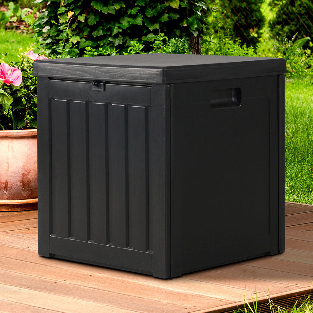 Gardeon 80L Outdoor Storage Box Waterproof Container Indoor Garden Toy Tool Shed