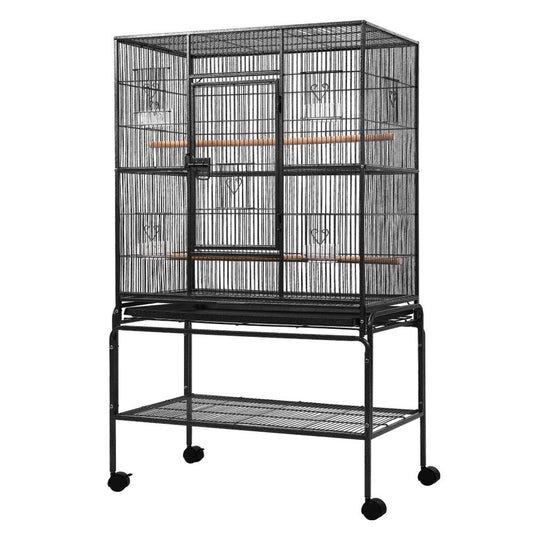 i.Pet Bird Cage Pet Cages Aviary 137CM Large Travel Stand Budgie Parrot Toys