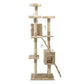 i.Pet Cat Tree 180cm Trees Scratching Post Scratcher Tower Condo House Furniture Wood Beige