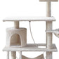 i.Pet Cat Tree 141cm Trees Scratching Post Scratcher Tower Condo House Furniture Wood Beige