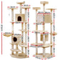 i.Pet Cat Tree 203cm Trees Scratching Post Scratcher Tower Condo House Furniture Wood Beige