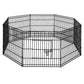 i.Pet Pet Dog Playpen 24" 8 Panel Puppy Exercise Cage Enclosure Fence