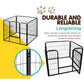 i.Pet Pet Dog Playpen 8 Panel Puppy Exercise Cage Enclosure Fence 80x60cm