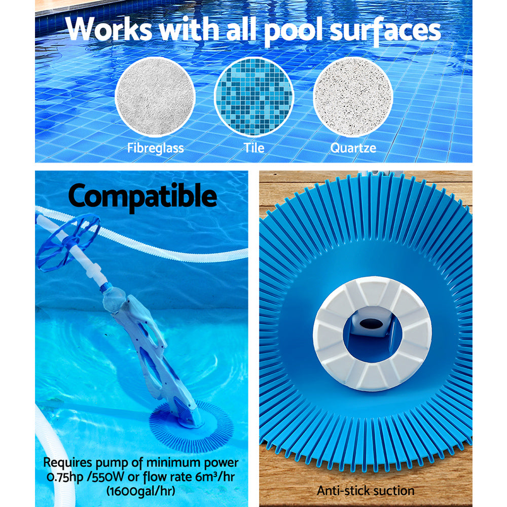 Pool Cleaner Automatic Swimming Pool Floor Climb Wall Automatic Vacuum 10M Hose