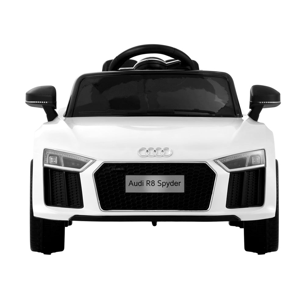 Kids Ride On Car Audi R8 Licensed Sports Electric Toy Cars 12V Battery White