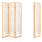 Artiss Room Divider Screen Wood Timber Dividers Fold Stand Wide Beige 3 Panel