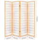 Artiss Room Divider Screen Wood Timber Dividers Fold Stand Wide Beige 4 Panel