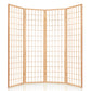 Artiss Room Divider Screen Wood Timber Dividers Fold Stand Wide Beige 4 Panel