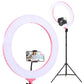 Embellir Ring Light 19" LED 5800LM Dimmable Diva With Stand Make Up Studio Video Pink