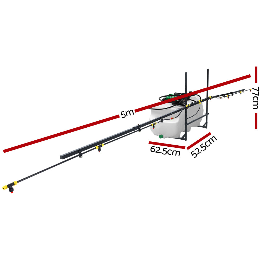 Giantz Weed Sprayer 5M Boom Spot Spray Tank ATV Trailer Tractor 100L