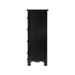 Artiss Vintage Bedside Table Chest 4 Drawers Storage Cabinet Nightstand Black