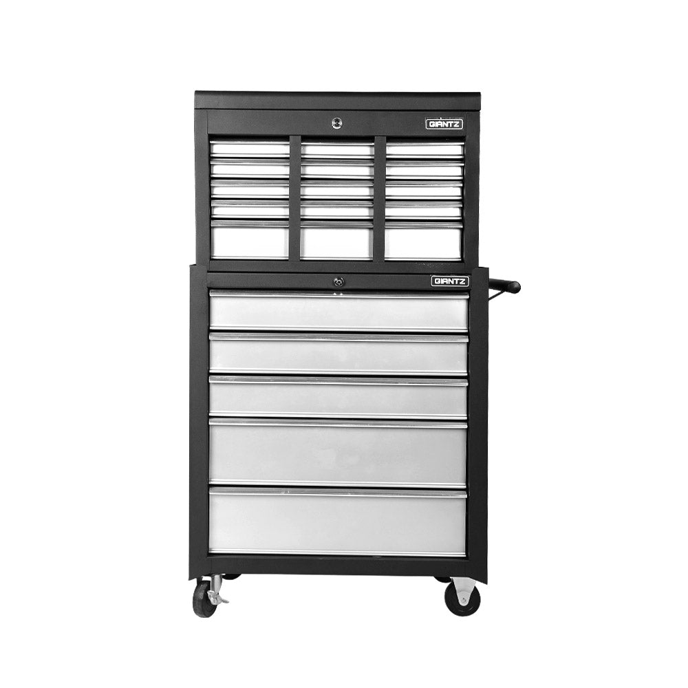 Giantz 14 Drawers Toolbox Chest Cabinet Mechanic Trolley Garage Tool Storage Box