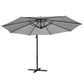 Instahut Outdoor Umbrella 3M Cantilever Beach Garden Grey