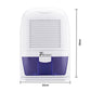 Pursonic 1500ML Clean Air Max Dehumidifier Portable Electric Office Home White