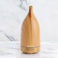 Milano Decor Aroma Diffuser 100ml Ultrasonic Humidifier Purifier And 3 Pack Oils - Light Wood