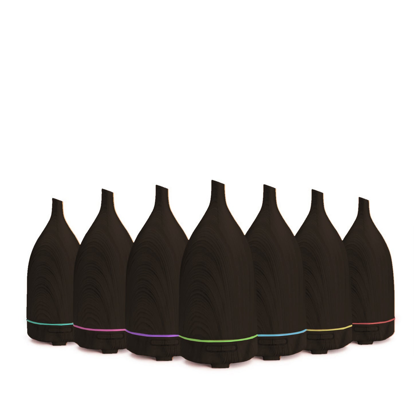 Milano Decor Aroma Diffuser 100ml Ultrasonic Humidifier Purifier And 3 Pack Oils - Dark Wood