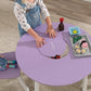 Round Table and 2 Chair Set for children (Lavender)