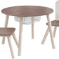 Round Table and 2 Chair Set for children (Grey)